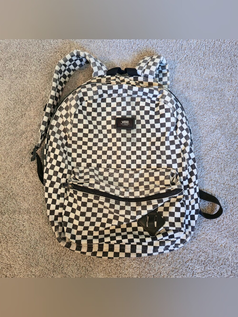 Classic Vans Old Skool Checkerboard Backpack school size